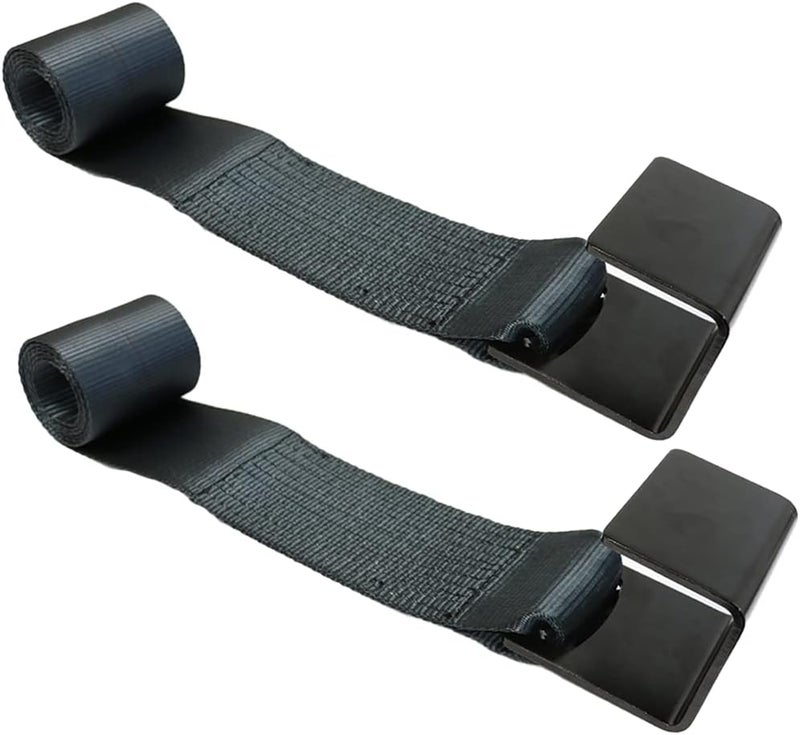 Boxer 2 Pack Roll Off Winch Strap with Flat Hook 4-inch x 5 feet - Heavy Duty Container Hook - Truck and Trailers - Image 1